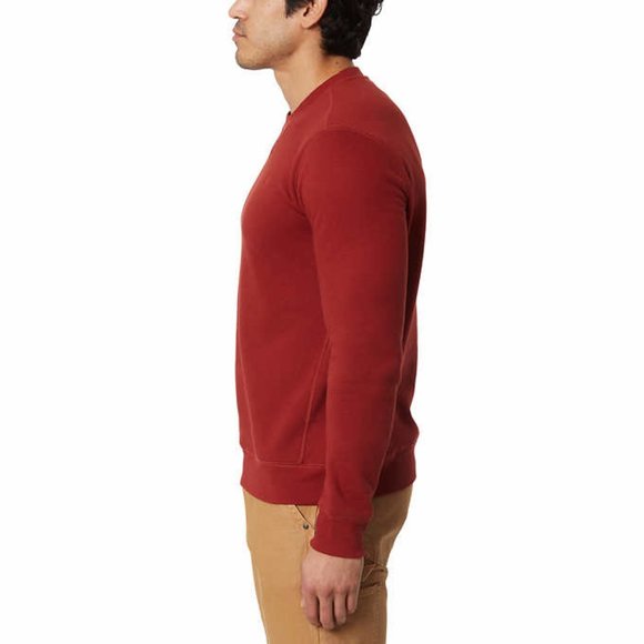 NWT GH Bass & Co Men's Sueded Fleece Crew Neck Sweatshirt Size 2XL Red $65 CC303 - Picture 2 of 4
